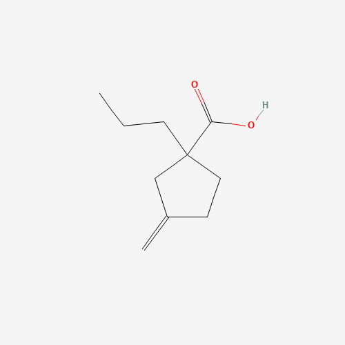 3-methylidene-1-propylcyclopentane-1-carboxylic acid (CAS: 400770-60-7) - Chemical Structure and Molecular Formula 