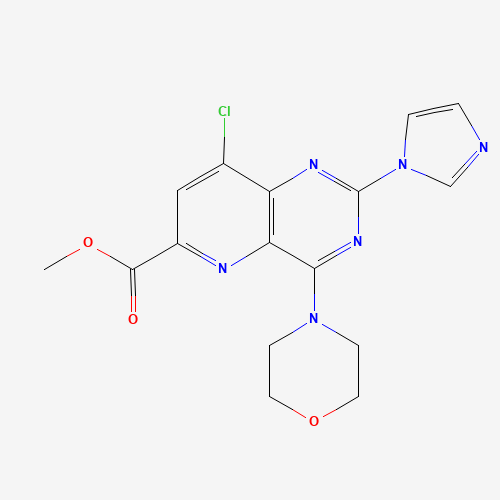 methyl 8-chloro-2-imidazol-1-yl-4-morpholin-4-ylpyrido[3,2-d]pyrimidine-6-carboxylate (CAS: 1220113-85-8) - Related Chemical Product