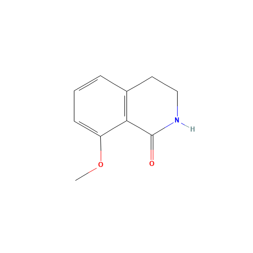 8-methoxy-3,4-dihydro-2H-isoquinolin-1-one (CAS: 74904-29-3) - Chemical Structure and Molecular Formula 