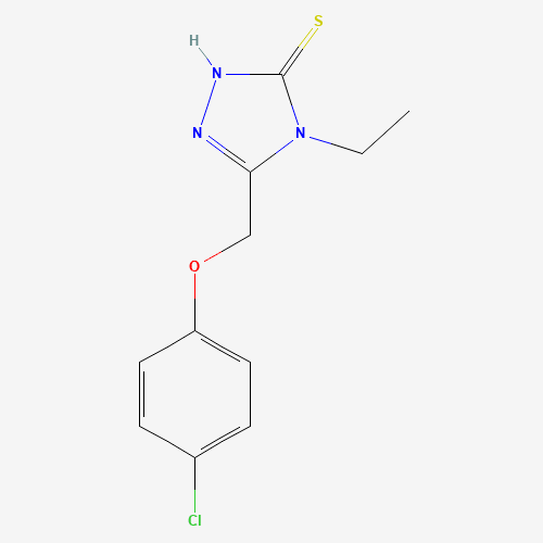 3-[(4-chlorophenoxy)methyl]-4-ethyl-1H-1,2,4-triazole-5-thione (CAS: 335215-60-6) - Related Chemical Product