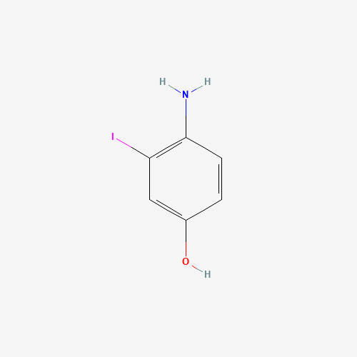 4-amino-3-iodophenol (CAS: 66416-73-7) - Chemical Structure and Molecular Formula 