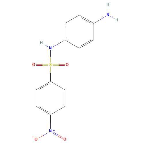 N-(4-aminophenyl)-4-nitrobenzenesulfonamide (CAS: 10553-19-2) - Chemical Structure and Molecular Formula 