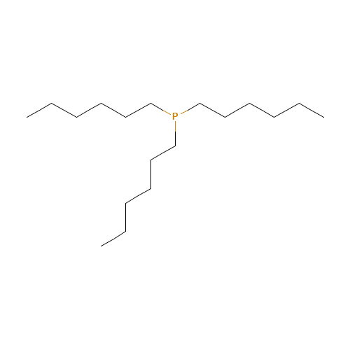 trihexylphosphane (CAS: 4168-73-4) - Chemical Structure and Molecular Formula 