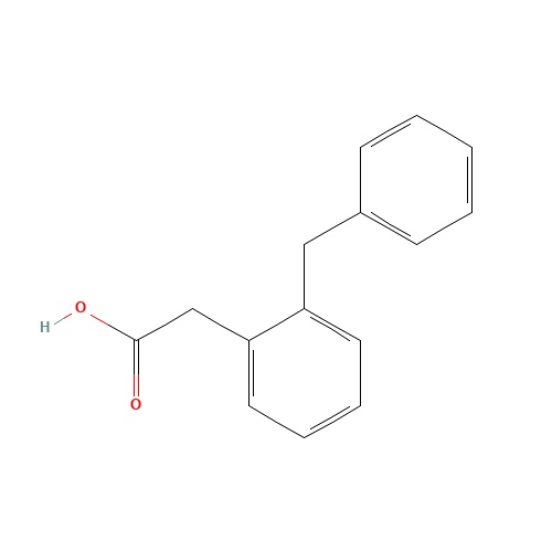 2-(2-benzylphenyl)acetic acid (CAS: 36374-49-9) - Chemical Structure and Molecular Formula 
