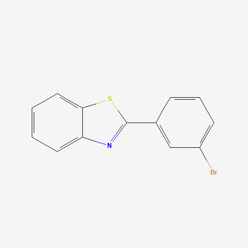 2-(3-bromophenyl)-1,3-benzothiazole (CAS: 19654-14-9) - Chemical Structure and Molecular Formula 