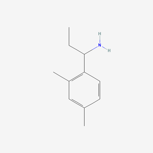 1-(2,4-dimethylphenyl)propan-1-amine (CAS: 886496-82-8) - Chemical Structure and Molecular Formula 