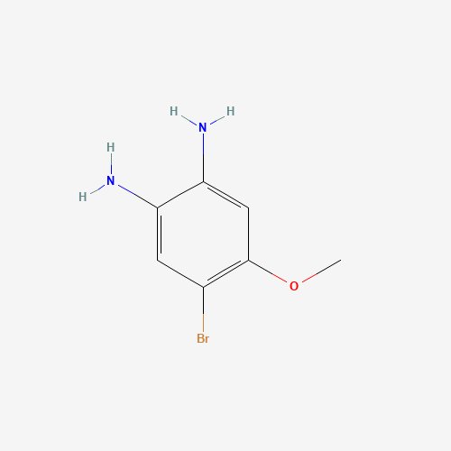 4-bromo-5-methoxybenzene-1,2-diamine (CAS: 108447-01-4) - Chemical Structure and Molecular Formula 