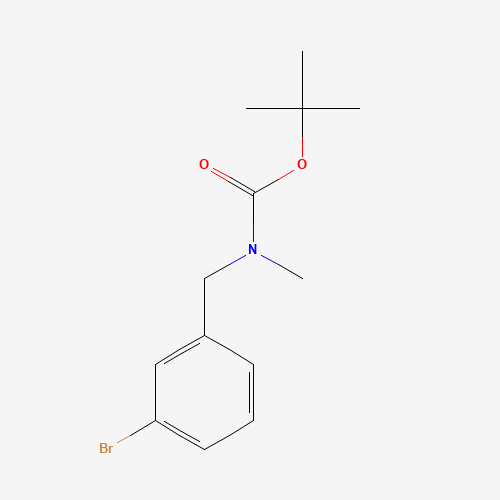 tert-butyl N-[(3-bromophenyl)methyl]-N-methylcarbamate (CAS: 317358-61-5) - Chemical Structure and Molecular Formula 
