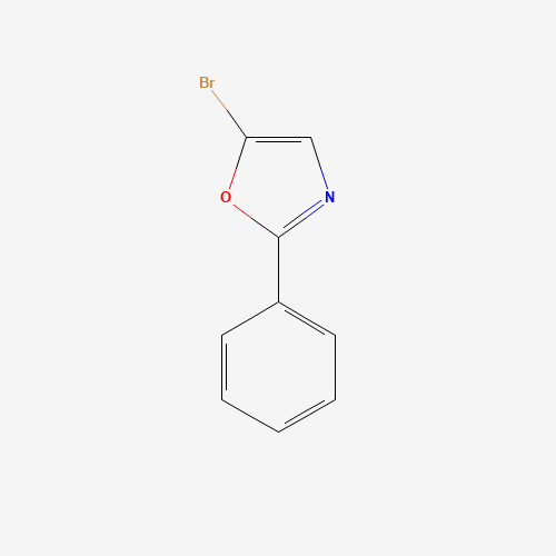 5-bromo-2-phenyl-1,3-oxazole (CAS: 92629-11-3) - Chemical Structure and Molecular Formula 