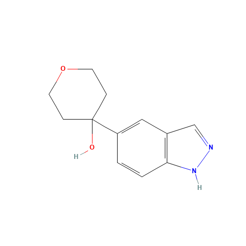 4-(1H-indazol-5-yl)oxan-4-ol (CAS: 885272-57-1) - Related Chemical Product
