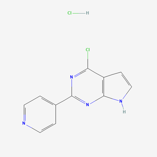 4-chloro-2-pyridin-4-yl-7H-pyrrolo[2,3-d]pyrimidine;hydrochloride (CAS: 343633-01-2) - Related Chemical Product