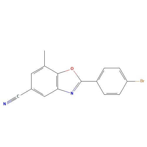 2-(4-bromophenyl)-7-methyl-1,3-benzoxazole-5-carbonitrile (CAS: 942215-55-6) - Related Chemical Product