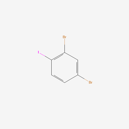 2,4-dibromo-1-iodobenzene (CAS: 19393-94-3) - Chemical Structure and Molecular Formula 