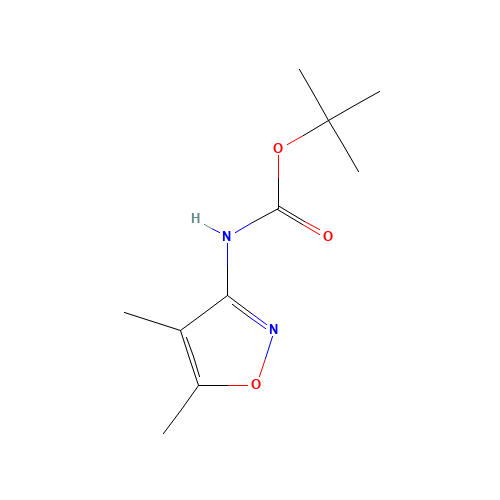 tert-butyl N-(4,5-dimethyl-1,2-oxazol-3-yl)carbamate (CAS: 174078-98-9) - Chemical Structure and Molecular Formula 