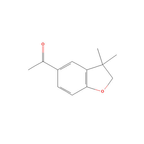 1-(3,3-dimethyl-2H-1-benzofuran-5-yl)ethanone (CAS: 203856-17-1) - Chemical Structure and Molecular Formula 