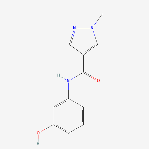 N-(3-hydroxyphenyl)-1-methylpyrazole-4-carboxamide (CAS: 1052629-82-9) - Chemical Structure and Molecular Formula 