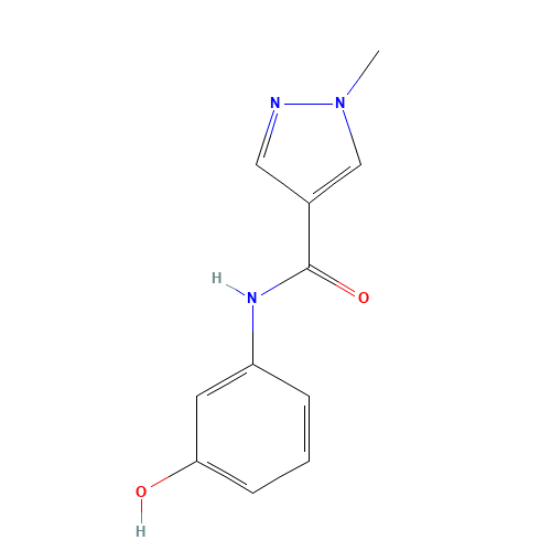 N-(3-hydroxyphenyl)-1-methylpyrazole-4-carboxamide (CAS: 1052629-82-9) - Related Chemical Product