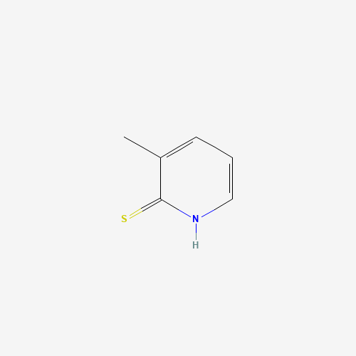3-methyl-1H-pyridine-2-thione (CAS: 18368-66-6) - Chemical Structure and Molecular Formula 