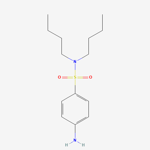 4-amino-N,N-dibutylbenzenesulfonamide (CAS: 1709-40-6) - Chemical Structure and Molecular Formula 