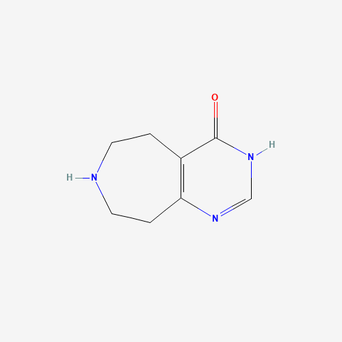 1,5,6,7,8,9-hexahydropyrimido[4,5-d]azepin-4-one (CAS: 46001-09-6) - Chemical Structure and Molecular Formula 