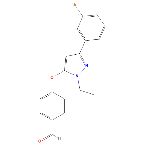 4-[5-(3-bromophenyl)-2-ethylpyrazol-3-yl]oxybenzaldehyde (CAS: 1289203-72-0) - Related Chemical Product