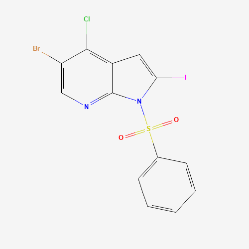 1-(benzenesulfonyl)-5-bromo-4-chloro-2-iodopyrrolo[2,3-b]pyridine (CAS: 876343-79-2) - Related Chemical Product