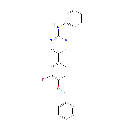 5-(3-fluoro-4-phenylmethoxyphenyl)-N-phenylpyrimidin-2-amine (CAS: 960300-09-8) - Related Chemical Product