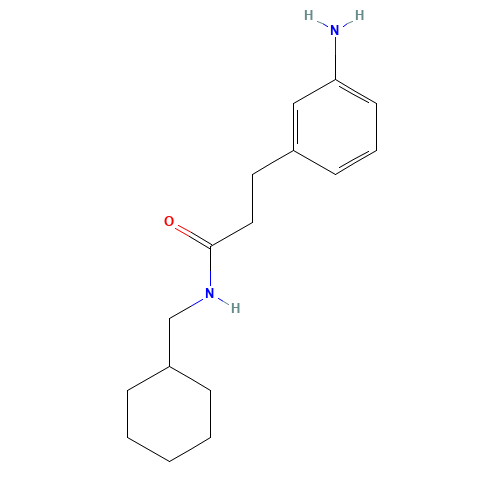 3-(3-aminophenyl)-N-(cyclohexylmethyl)propanamide (CAS: 273746-74-0) - Related Chemical Product