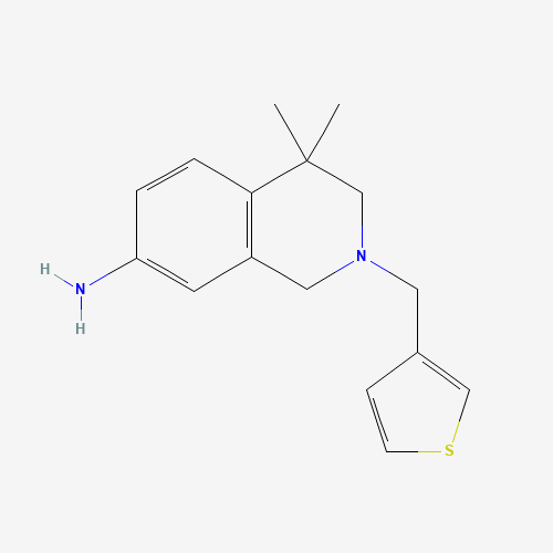4,4-dimethyl-2-(thiophen-3-ylmethyl)-1,3-dihydroisoquinolin-7-amine (CAS: 1395028-83-7) - Related Chemical Product
