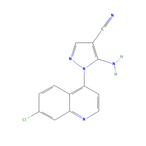 5-amino-1-(7-chloroquinolin-4-yl)pyrazole-4-carbonitrile (CAS: 106898-38-8) - Related Chemical Product