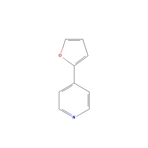 4-(furan-2-yl)pyridine (CAS: 55484-04-3) - Chemical Structure and Molecular Formula 