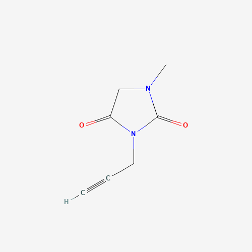 1-methyl-3-prop-2-ynylimidazolidine-2,4-dione (CAS: 733051-28-0) - Chemical Structure and Molecular Formula 