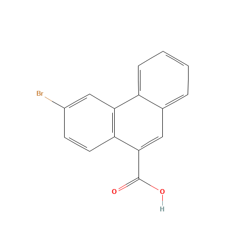 6-bromophenanthrene-9-carboxylic acid (CAS: 53581-38-7) - Chemical Structure and Molecular Formula 