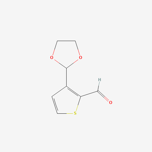 3-(1,3-dioxolan-2-yl)thiophene-2-carbaldehyde (CAS: 13250-83-4) - Related Chemical Product