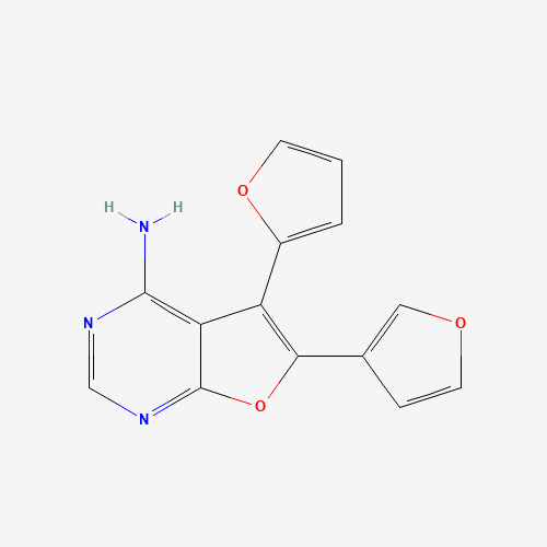 5-(furan-2-yl)-6-(furan-3-yl)furo[2,3-d]pyrimidin-4-amine (CAS: 296793-25-4) - Related Chemical Product