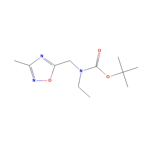 tert-butyl N-ethyl-N-[(3-methyl-1,2,4-oxadiazol-5-yl)methyl]carbamate (CAS: 1376437-03-4) - Related Chemical Product