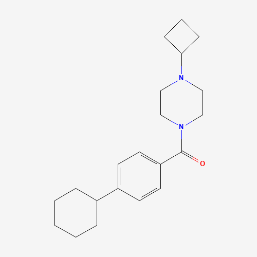 (4-cyclobutylpiperazin-1-yl)-(4-cyclohexylphenyl)methanone (CAS: 1000405-03-7) - Related Chemical Product