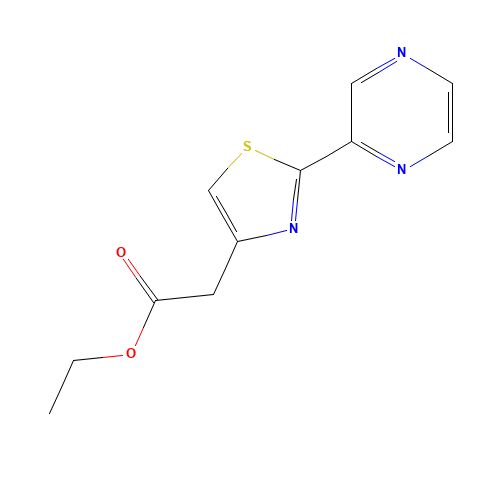 ethyl 2-(2-pyrazin-2-yl-1,3-thiazol-4-yl)acetate (CAS: 80653-70-9) - Related Chemical Product
