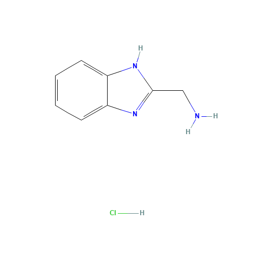 1H-benzimidazol-2-ylmethanamine;hydrochloride (CAS: 7757-21-3) - Related Chemical Product