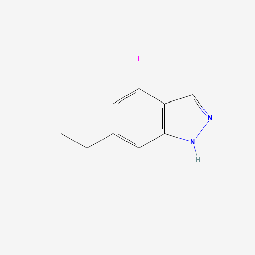 4-iodo-6-propan-2-yl-1H-indazole (CAS: 1227269-23-9) - Chemical Structure and Molecular Formula 