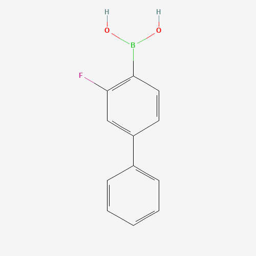 (2-fluoro-4-phenylphenyl)boronic acid chemical structure (2-fluoro-4-phenylphenyl)boronic acid (CAS: 409108-13-0) - Chemical Structure and Molecular Formula