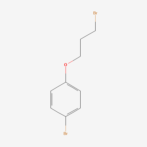 1-bromo-4-(3-bromopropoxy)benzene (CAS: 7497-87-2) - Chemical Structure and Molecular Formula 