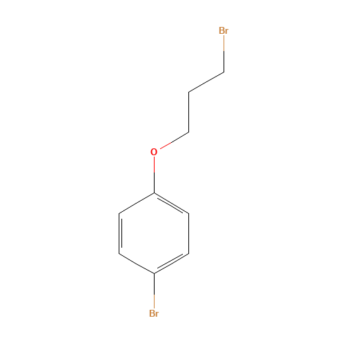 1-bromo-4-(3-bromopropoxy)benzene (CAS: 7497-87-2) - Chemical Structure and Molecular Formula 