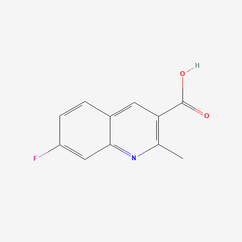 7-fluoro-2-methylquinoline-3-carboxylic acid (CAS: 879361-44-1) - Chemical Structure and Molecular Formula 
