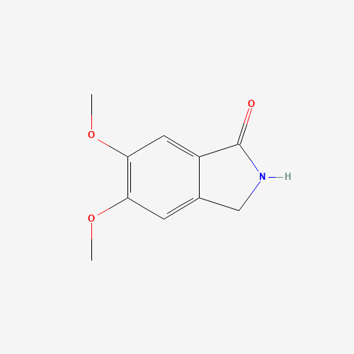 5,6-dimethoxy-2,3-dihydroisoindol-1-one (CAS: 59084-72-9) - Chemical Structure and Molecular Formula 