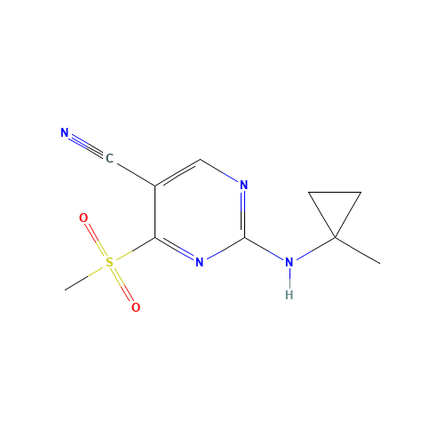 2-[(1-methylcyclopropyl)amino]-4-methylsulfonylpyrimidine-5-carbonitrile (CAS: 1403865-33-7) - Related Chemical Product