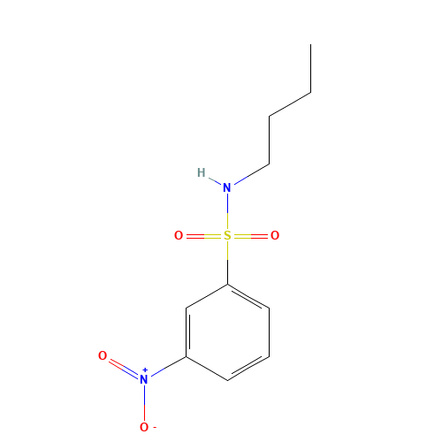 N-butyl-3-nitrobenzenesulfonamide (CAS: 89840-72-2) - Chemical Structure and Molecular Formula 