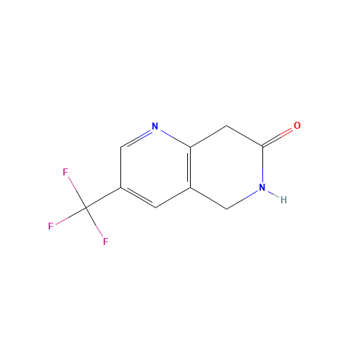 3-(trifluoromethyl)-6,8-dihydro-5H-1,6-naphthyridin-7-one (CAS: 624734-25-4) - Related Chemical Product
