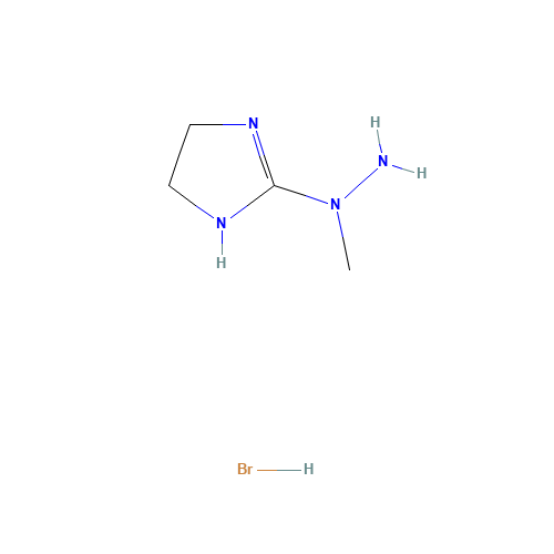 1-(4,5-dihydro-1H-imidazol-2-yl)-1-methylhydrazine;hydrobromide (CAS: 55959-80-3) - Chemical Structure and Molecular Formula 