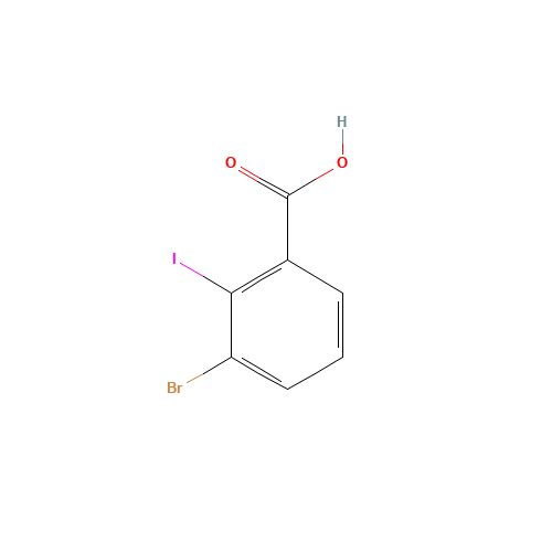 3-bromo-2-iodobenzoic acid (CAS: 503821-94-1) - Chemical Structure and Molecular Formula 